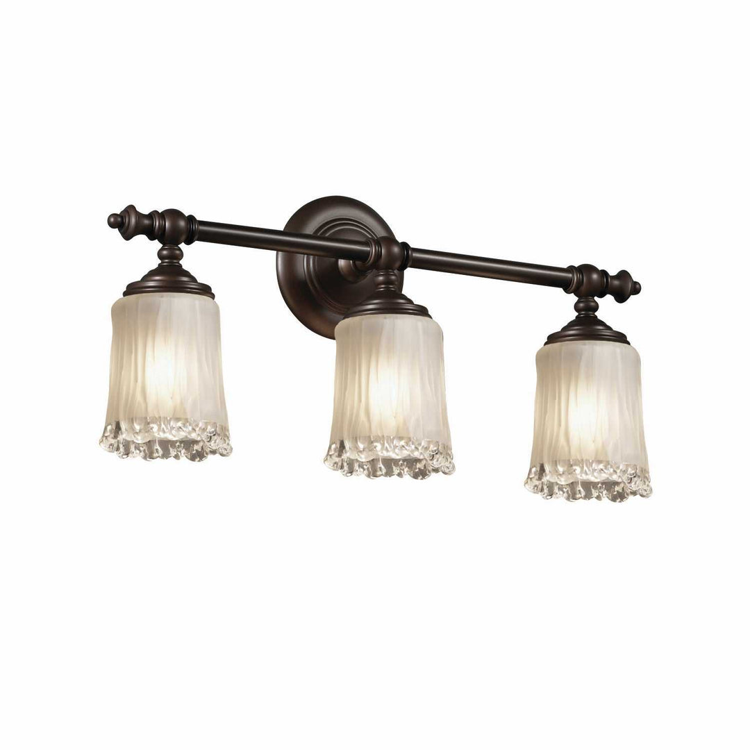 Veneto Luce Three Light Bath Bar in Dark Bronze Justice Designs