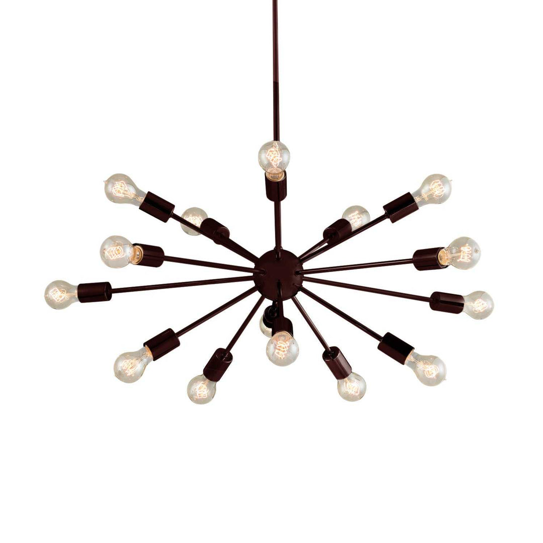 Axion 15 Light Chandelier in Dark Bronze Justice Designs