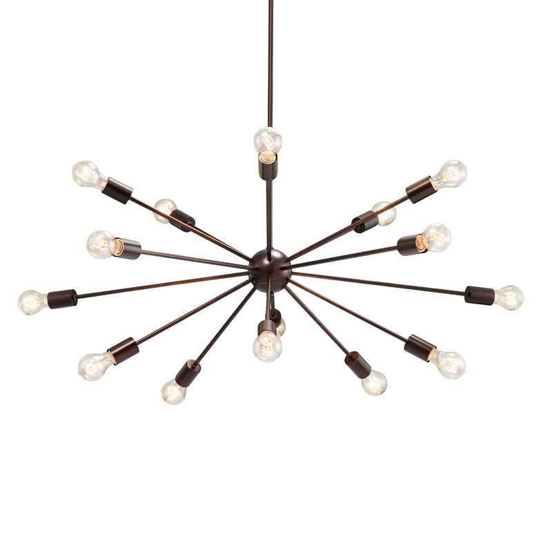 Axion 15 Light Chandelier in Dark Bronze Justice Designs
