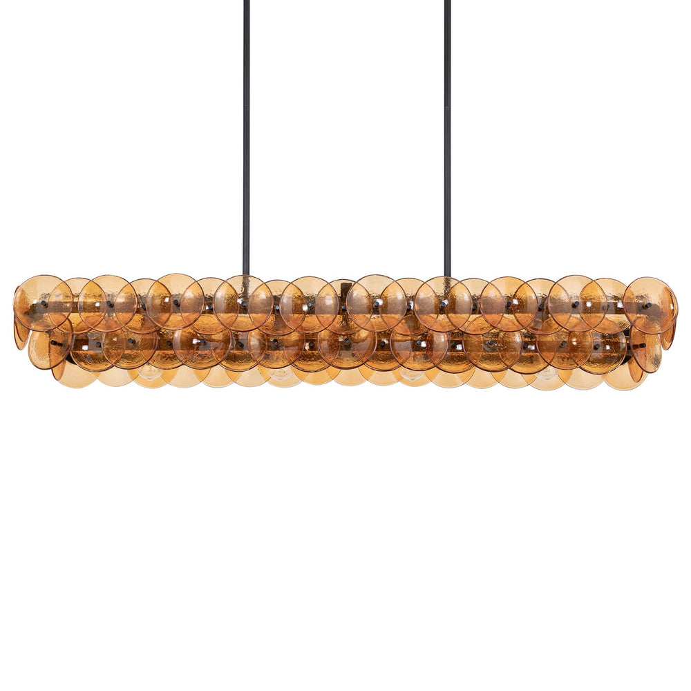 Maxim - 21826AMGM - Four Light Linear Chandelier - Loren - Gunmetal