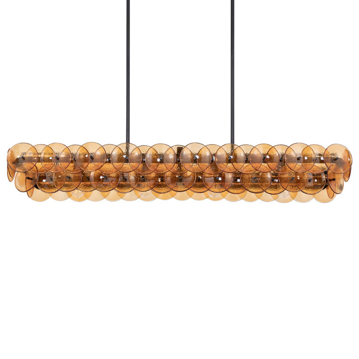 Maxim - 21826AMGM - Four Light Linear Chandelier - Loren - Gunmetal