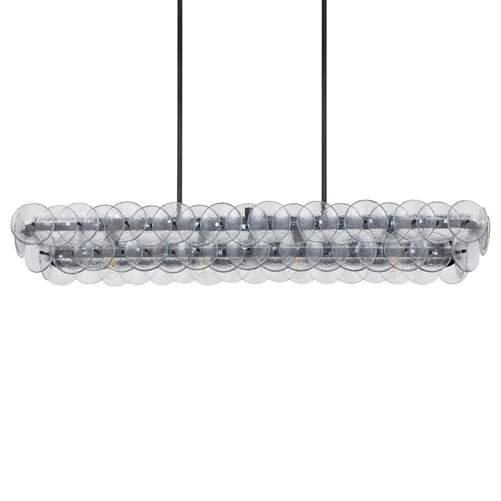 Maxim - 21826TCGM - Four Light Linear Chandelier - Loren - Gunmetal