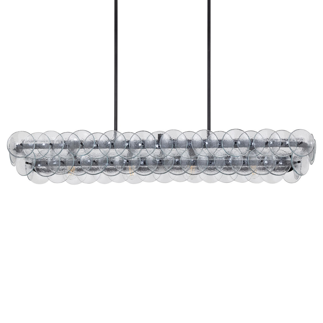 Maxim - 21826TCGM - Four Light Linear Chandelier - Loren - Gunmetal