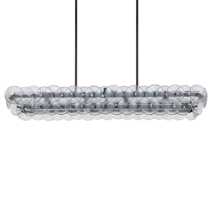 Maxim - 21826TCGM - Four Light Linear Chandelier - Loren - Gunmetal
