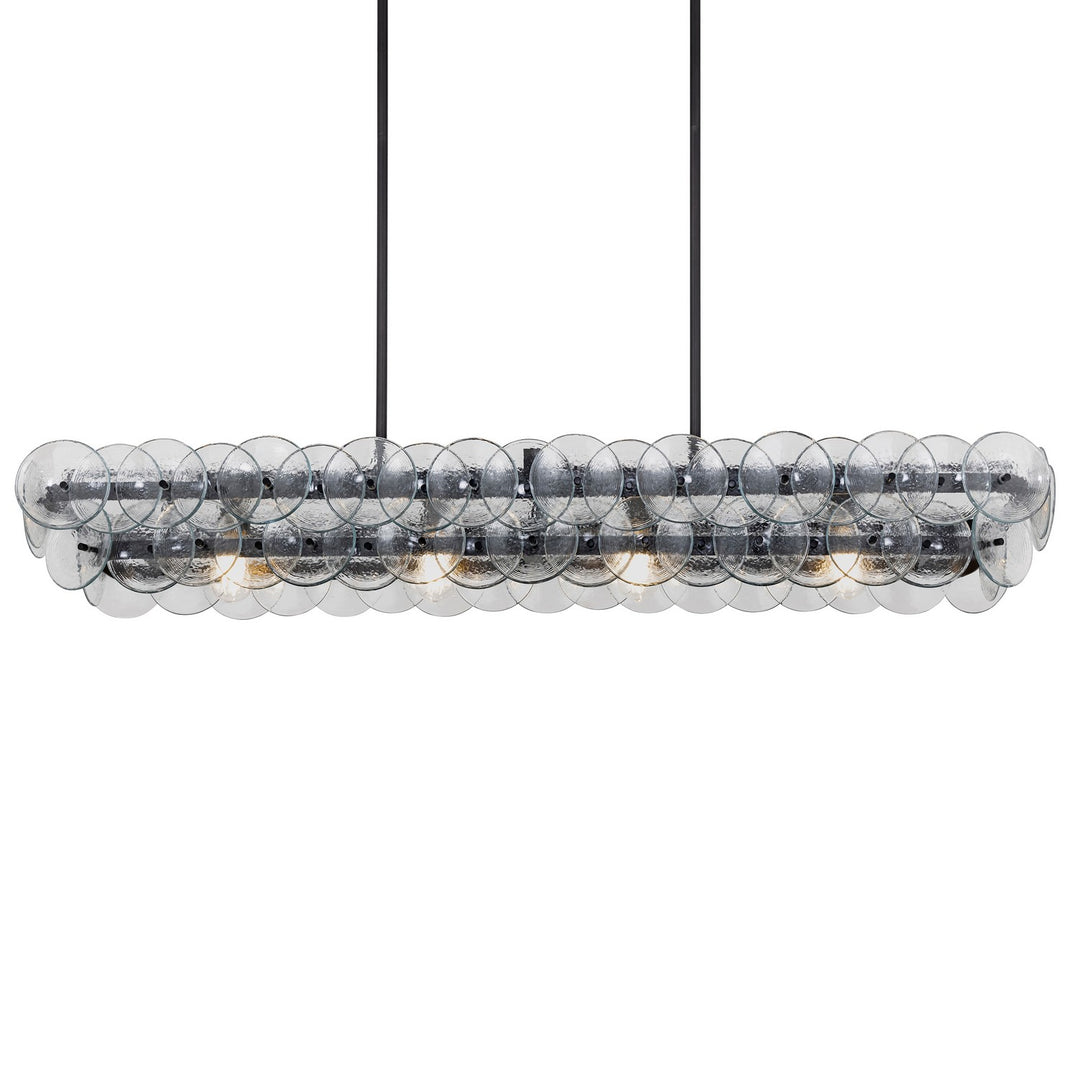 Maxim - 21826TCGM - Four Light Linear Chandelier - Loren - Gunmetal