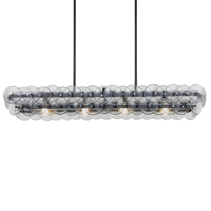 Maxim - 21826TCGM - Four Light Linear Chandelier - Loren - Gunmetal