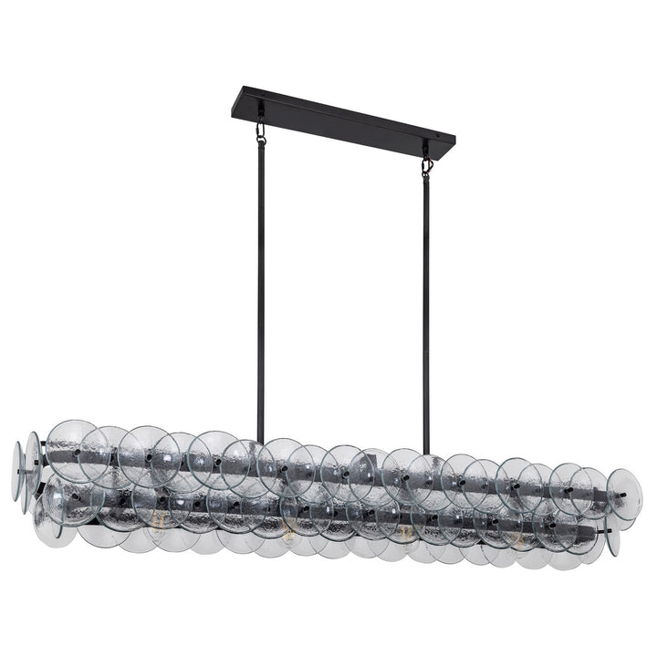 Maxim - 21826TCGM - Four Light Linear Chandelier - Loren - Gunmetal