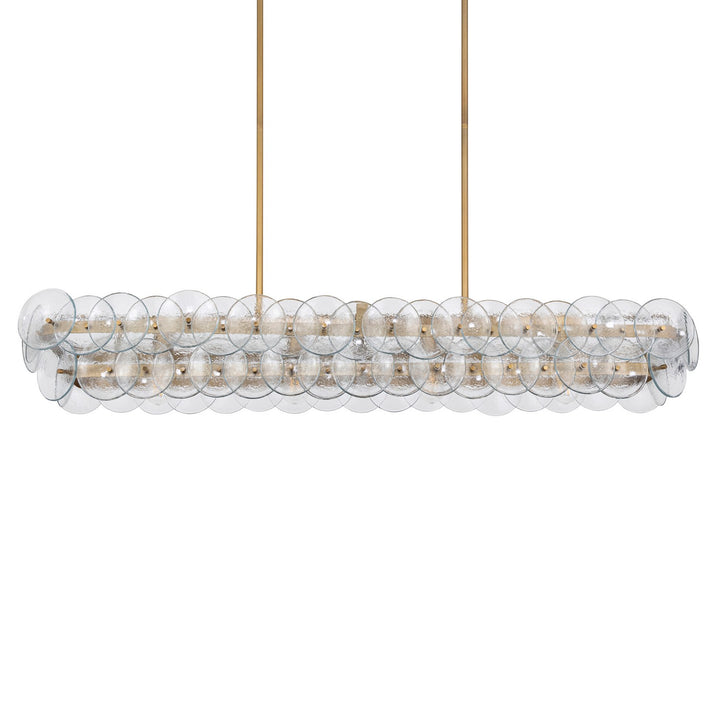Maxim - 21826TCWBR - Four Light Linear Chandelier - Loren - Weathered Brass