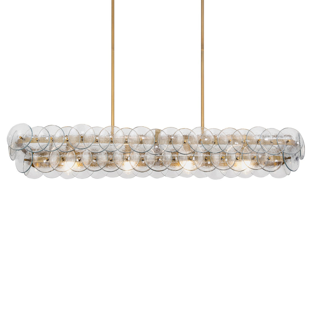 Maxim - 21826TCWBR - Four Light Linear Chandelier - Loren - Weathered Brass