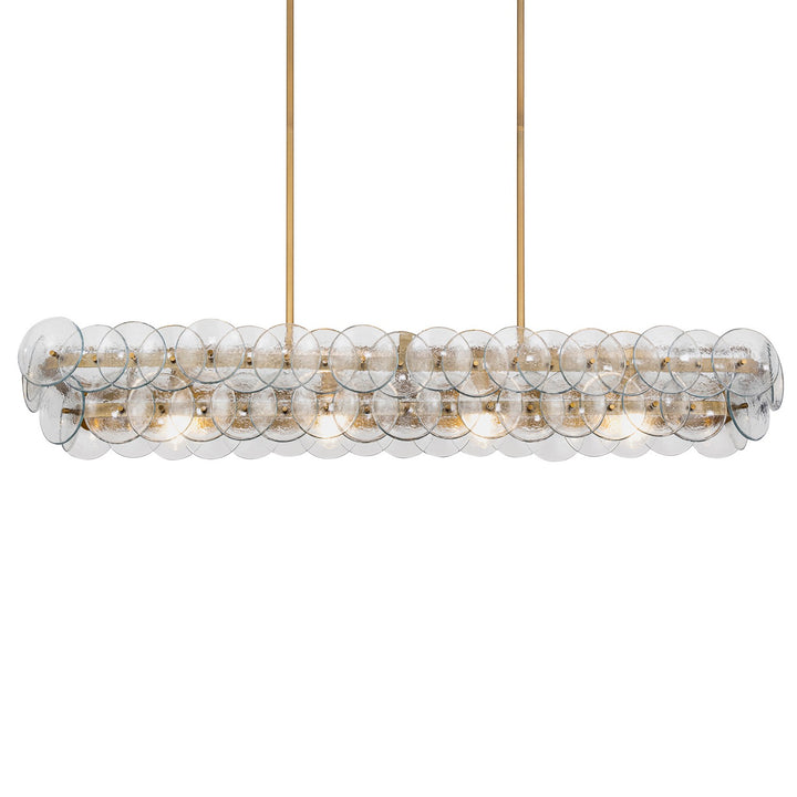 Maxim - 21826TCWBR - Four Light Linear Chandelier - Loren - Weathered Brass