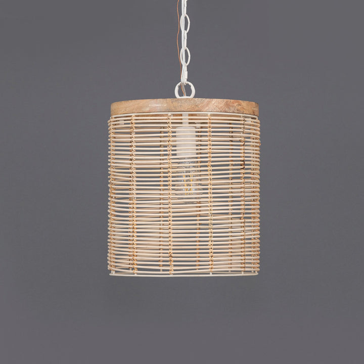 Maxim - 22441NAEC - One Light Pendant - Vannerie - Ecru