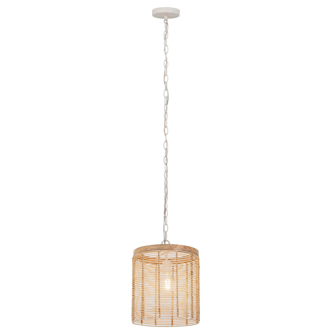 Maxim - 22441NAEC - One Light Pendant - Vannerie - Ecru