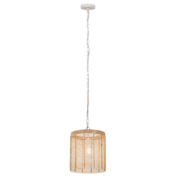 Maxim - 22441NAEC - One Light Pendant - Vannerie - Ecru