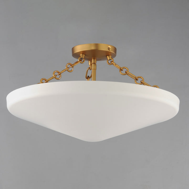 Maxim - 22450WTNAB - Three Light Flush Mount - Artemis - Natural Aged Brass