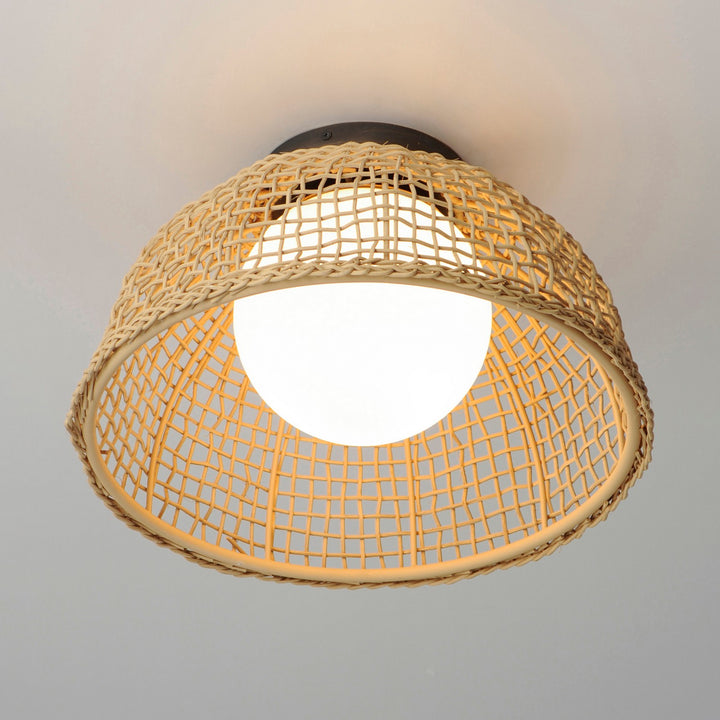 Maxim - 22470NAANB - One Light Flush Mount - Cestino - Antique Bronze