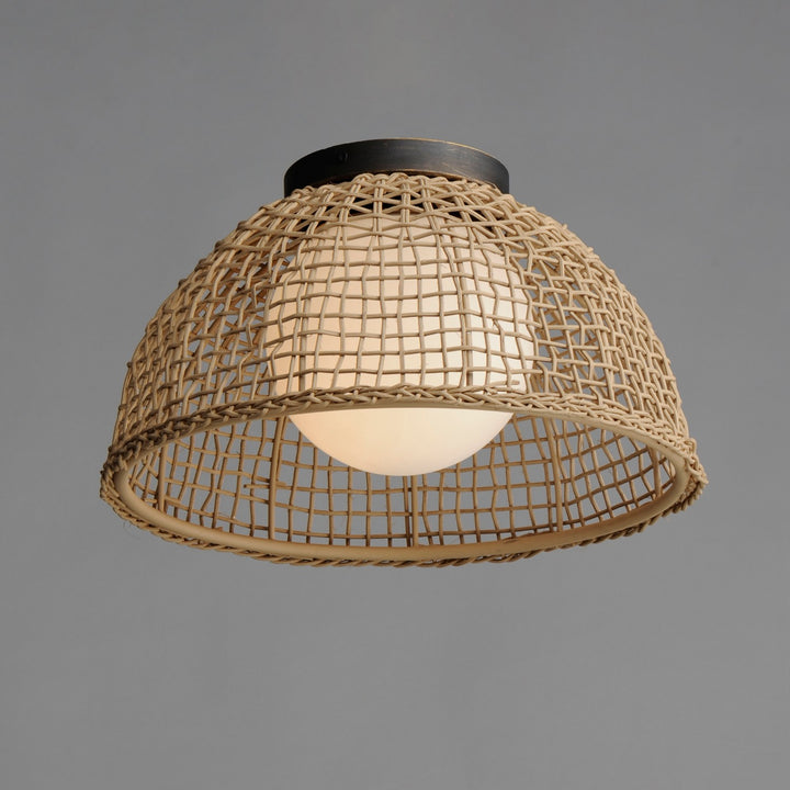 Maxim - 22470NAANB - One Light Flush Mount - Cestino - Antique Bronze