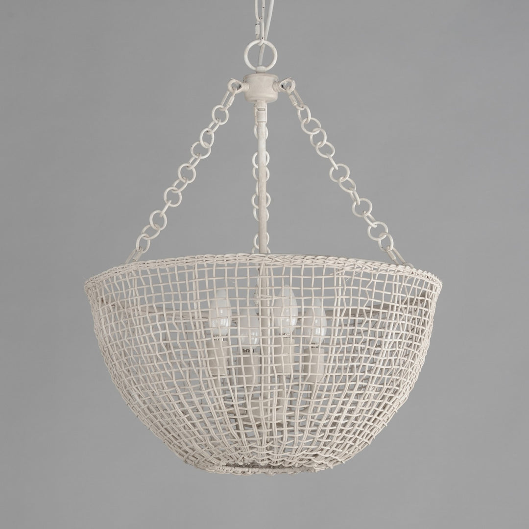 Maxim - 22473WWT - Four Light Pendant - Cestino - Weathered White