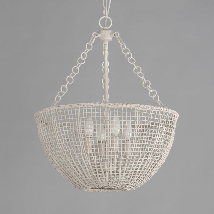 Maxim - 22473WWT - Four Light Pendant - Cestino - Weathered White