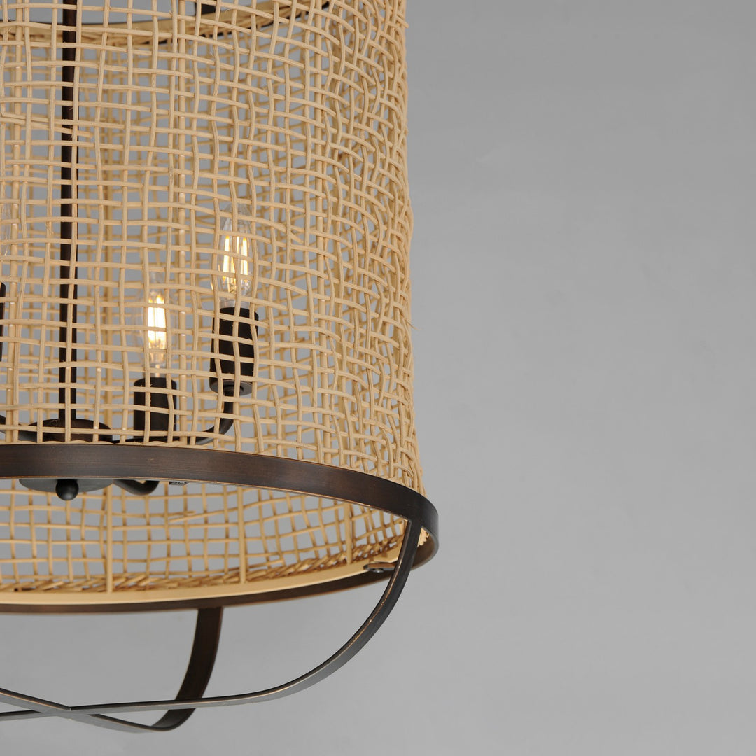 Maxim - 22474NAANB - Four Light Pendant - Cestino - Antique Bronze