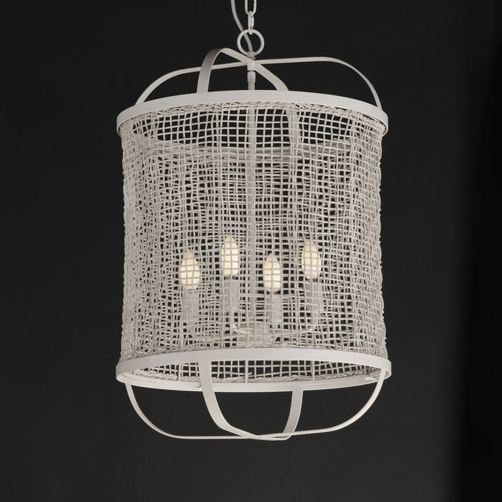 Maxim - 22474WWT - Four Light Pendant - Cestino - Weathered White