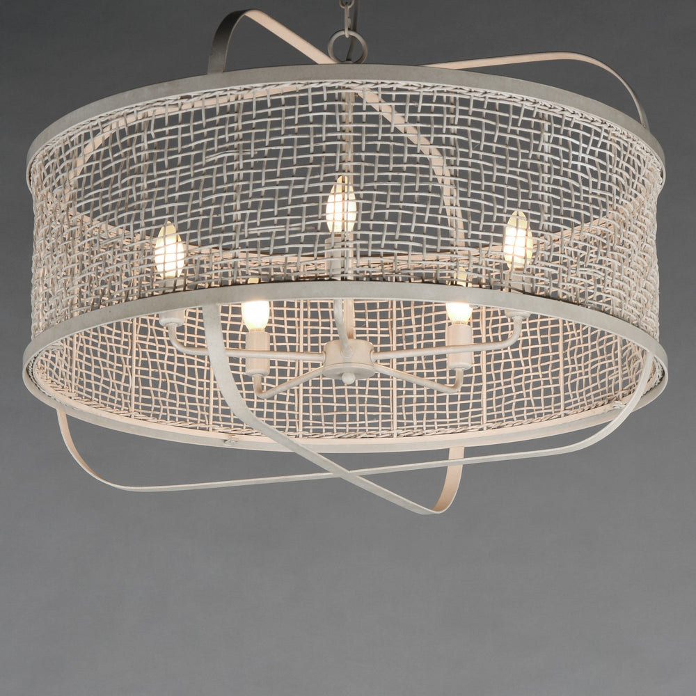Maxim - 22475WWT - Four Light Pendant - Cestino - Weathered White