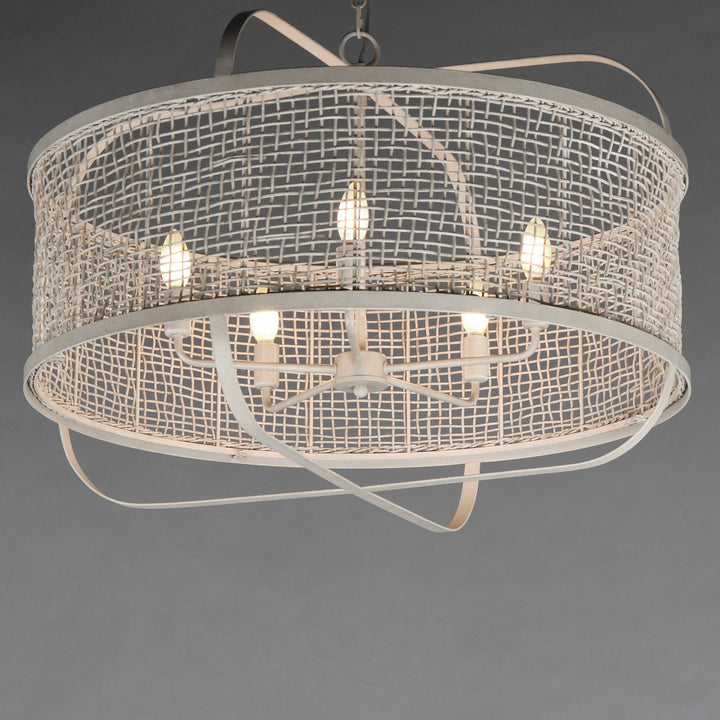 Maxim - 22475WWT - Four Light Pendant - Cestino - Weathered White