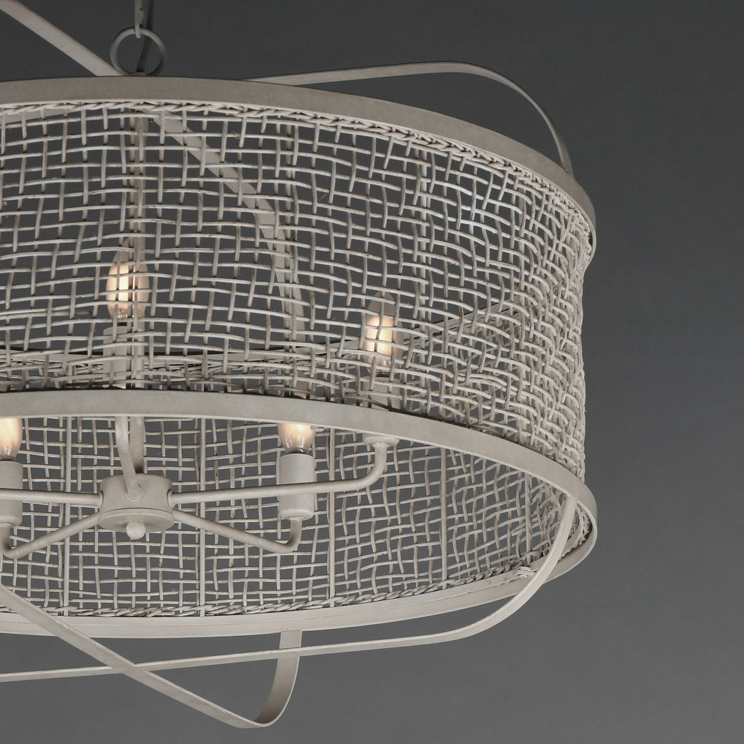 Maxim - 22475WWT - Four Light Pendant - Cestino - Weathered White