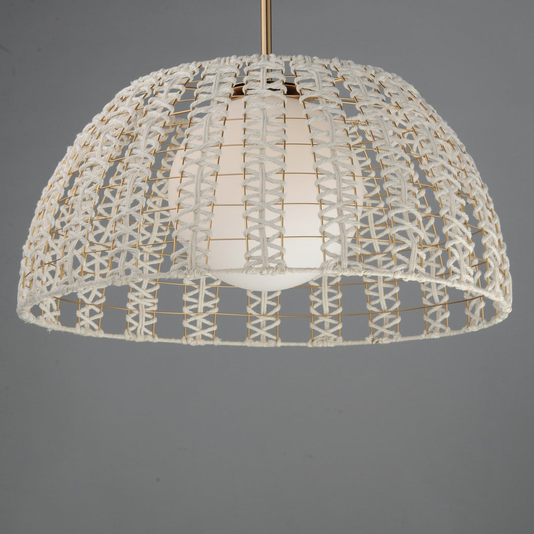 Maxim - 22482SWGLD - One Light Pendant - Macrame - Gold
