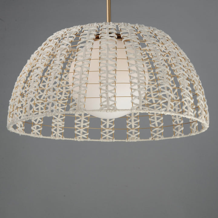 Maxim - 22482SWGLD - One Light Pendant - Macrame - Gold