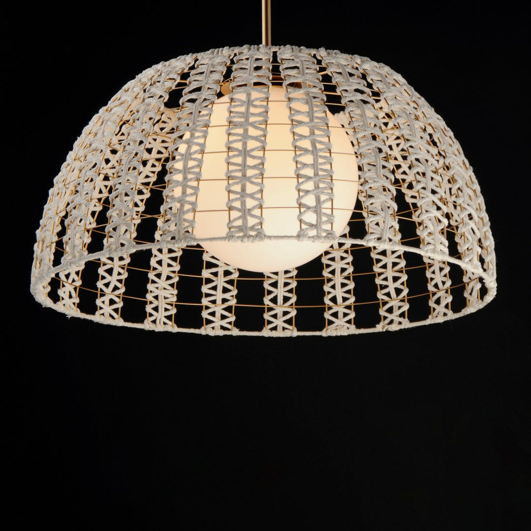 Maxim - 22482SWGLD - One Light Pendant - Macrame - Gold