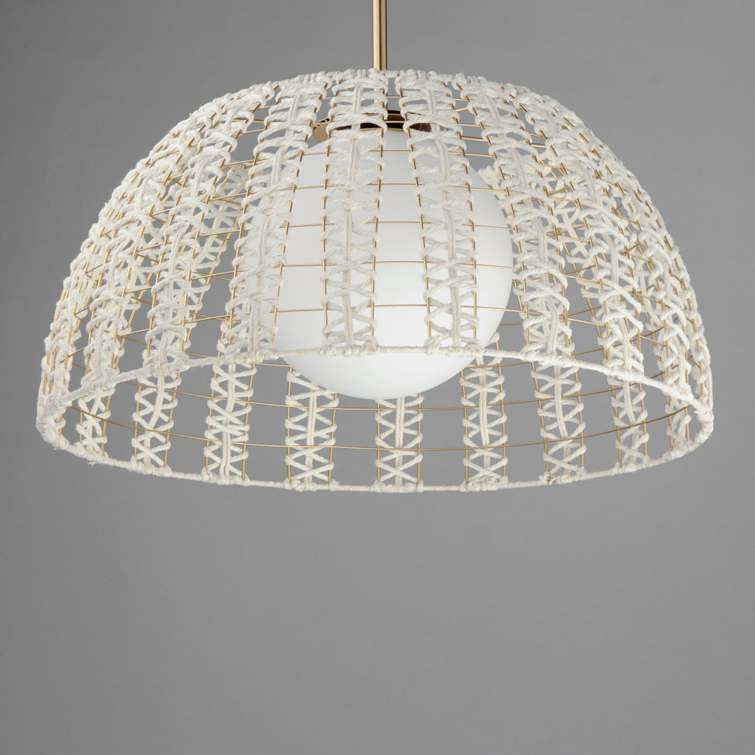 Maxim - 22482SWGLD - One Light Pendant - Macrame - Gold
