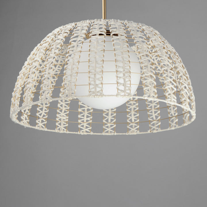 Maxim - 22482SWGLD - One Light Pendant - Macrame - Gold