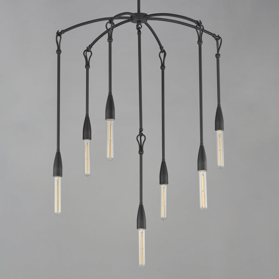 Maxim - 27718AR - Seven Light Chandelier - Pioneer - Anthracite