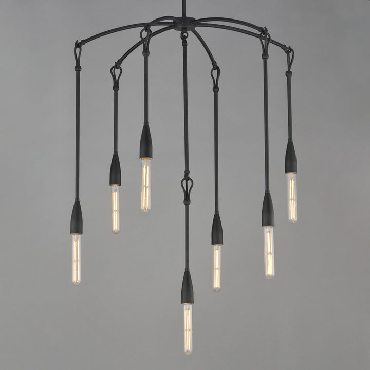 Maxim - 27718AR - Seven Light Chandelier - Pioneer - Anthracite