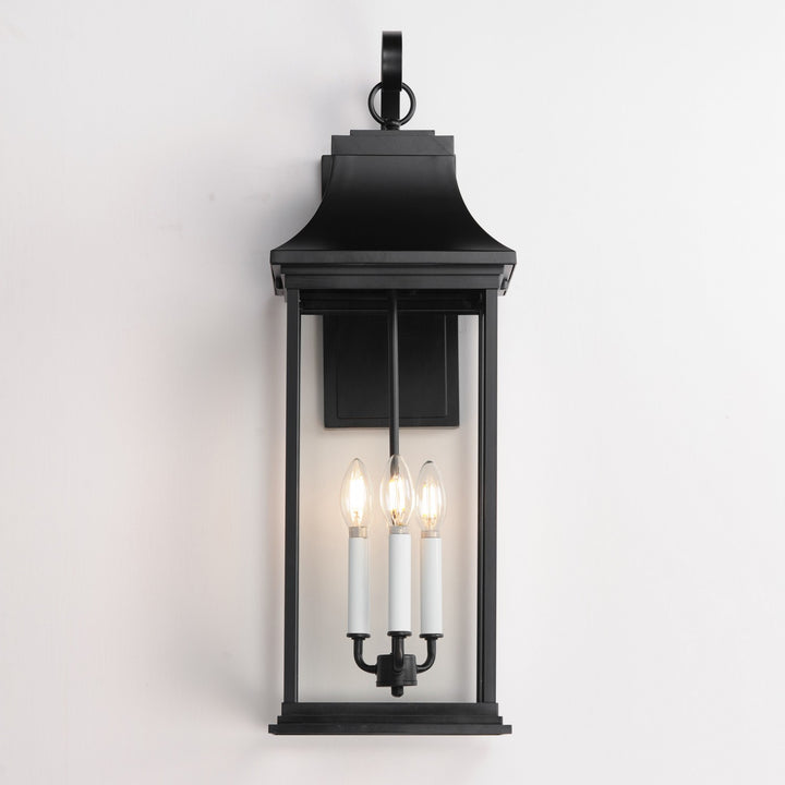 Maxim - 30026CLBK - Three Light Outdoor Wall Sconce - Vicksburg - Black