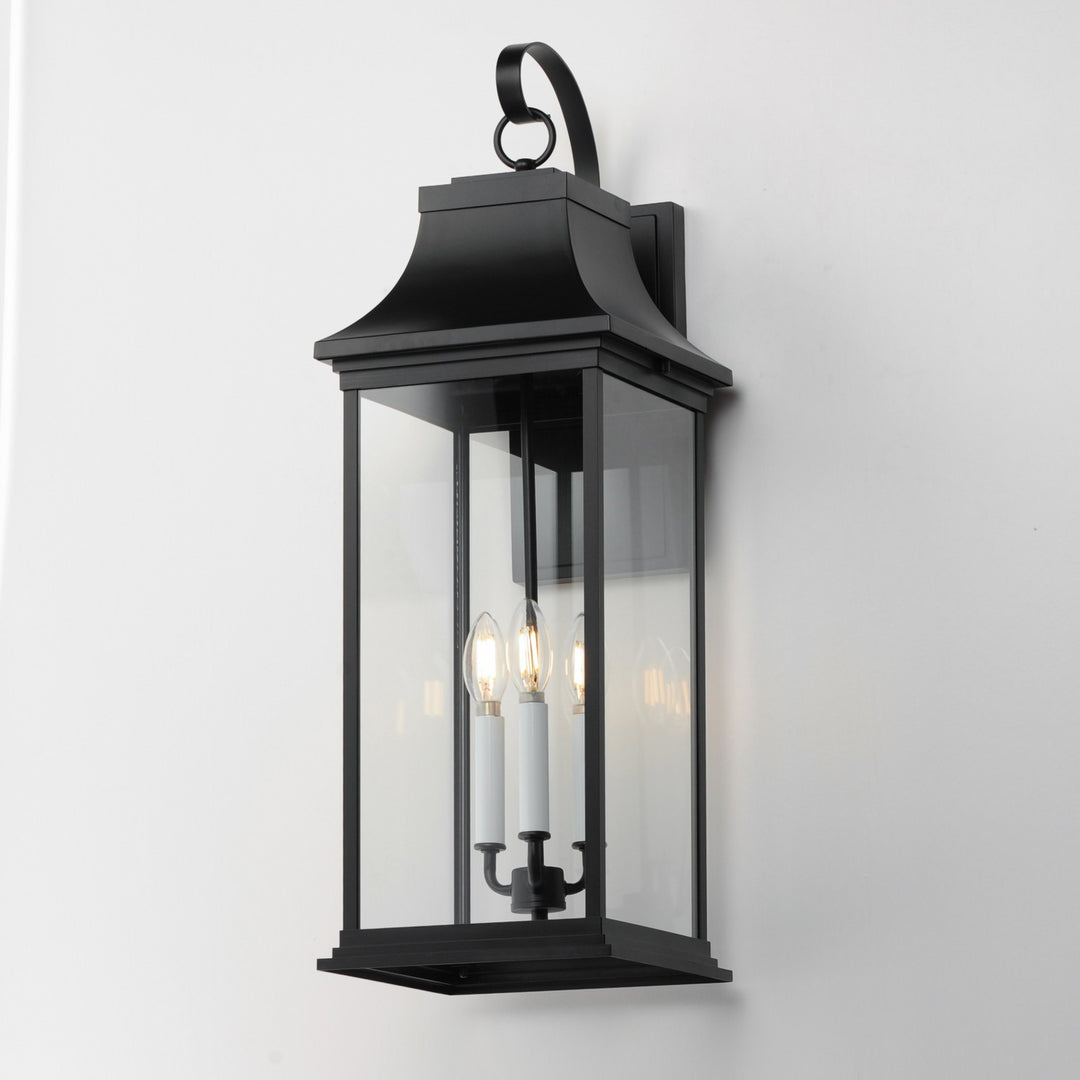 Maxim - 30026CLBK - Three Light Outdoor Wall Sconce - Vicksburg - Black