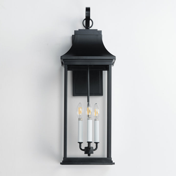 Maxim - 30026CLBK - Three Light Outdoor Wall Sconce - Vicksburg - Black