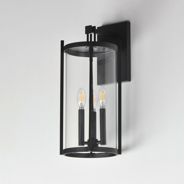 Maxim - 30065CLBK - Three Light Wall Sconce - Belfry - Black