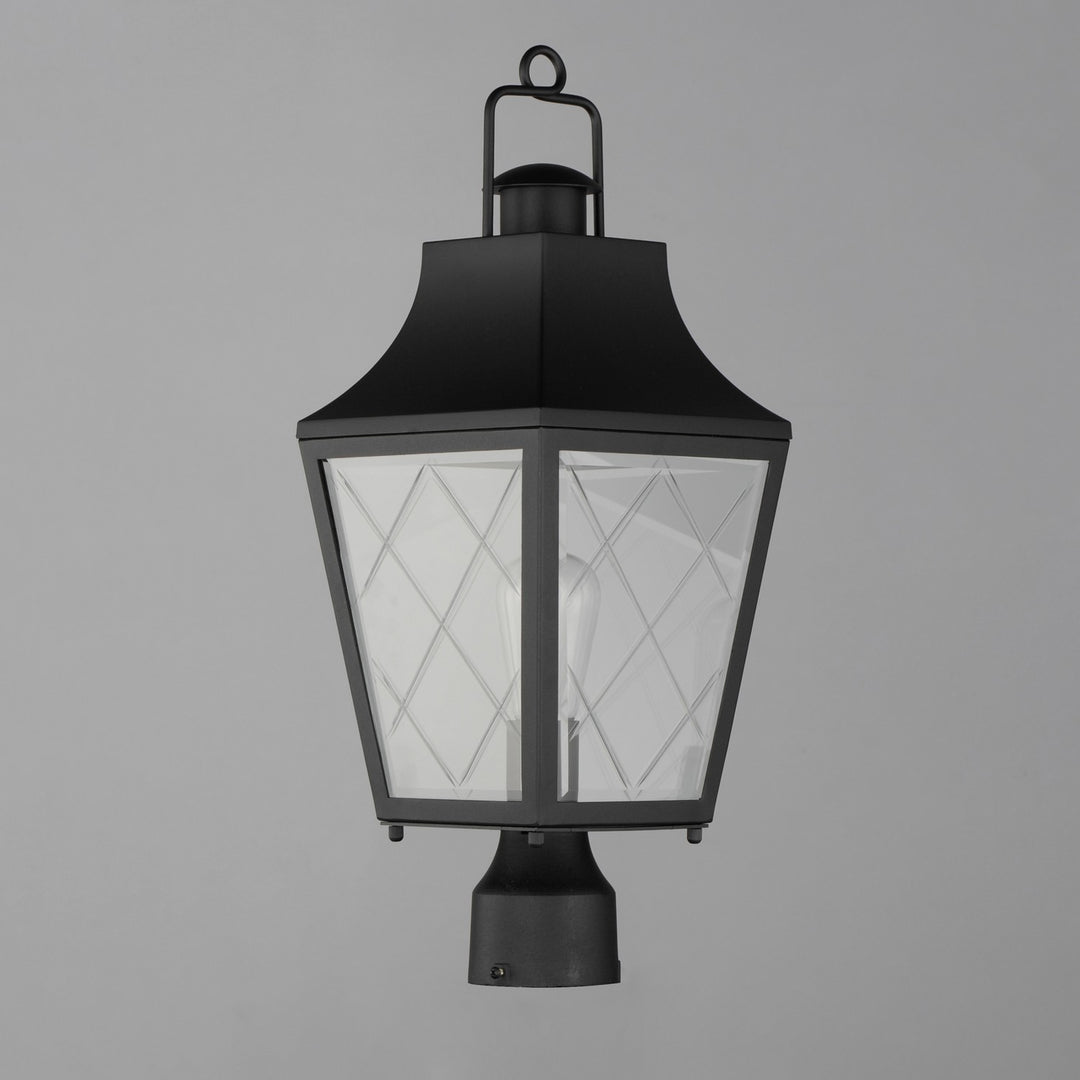 Maxim - 30360CLBK - One Light Outdoor Post Mount - Storybook - Black