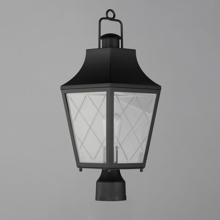 Maxim - 30360CLBK - One Light Outdoor Post Mount - Storybook - Black