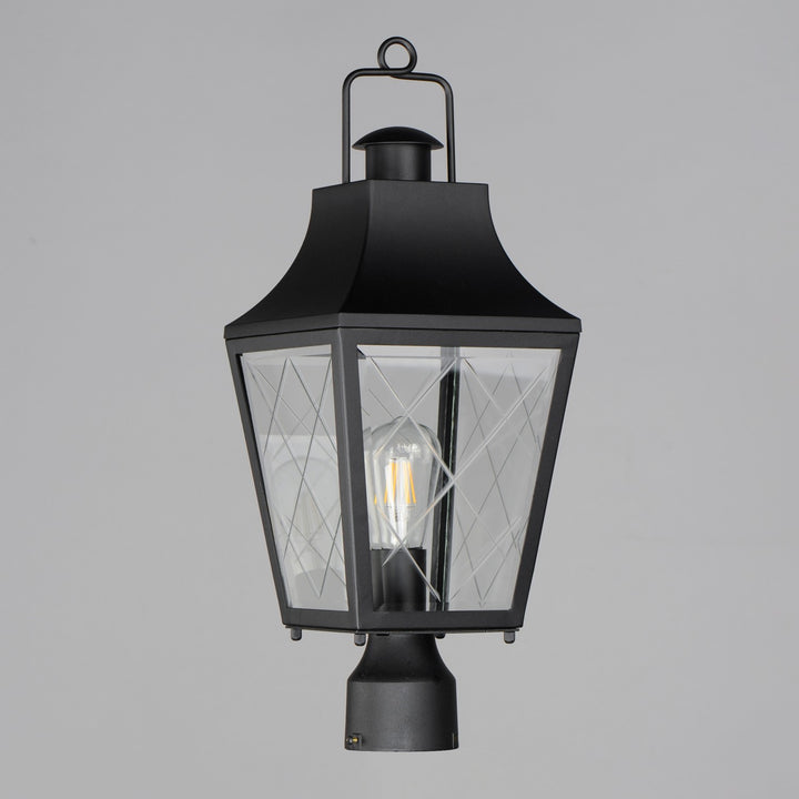 Maxim - 30360CLBK - One Light Outdoor Post Mount - Storybook - Black