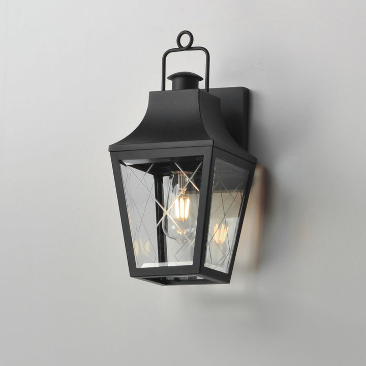 Maxim - 30361CLBK - One Light Outdoor Wall Sconce - Storybook - Black