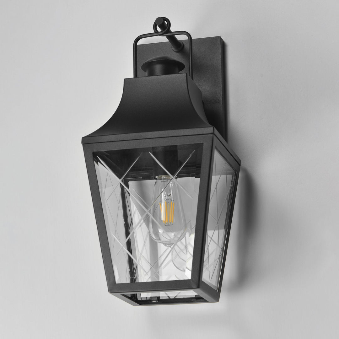Maxim - 30362CLBK - One Light Outdoor Wall Sconce - Storybook - Black