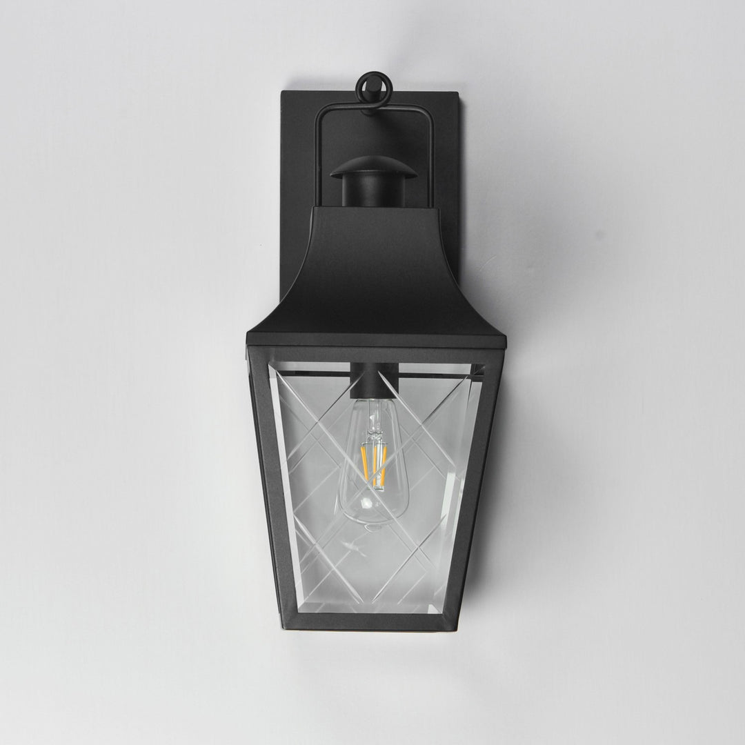 Maxim - 30362CLBK - One Light Outdoor Wall Sconce - Storybook - Black