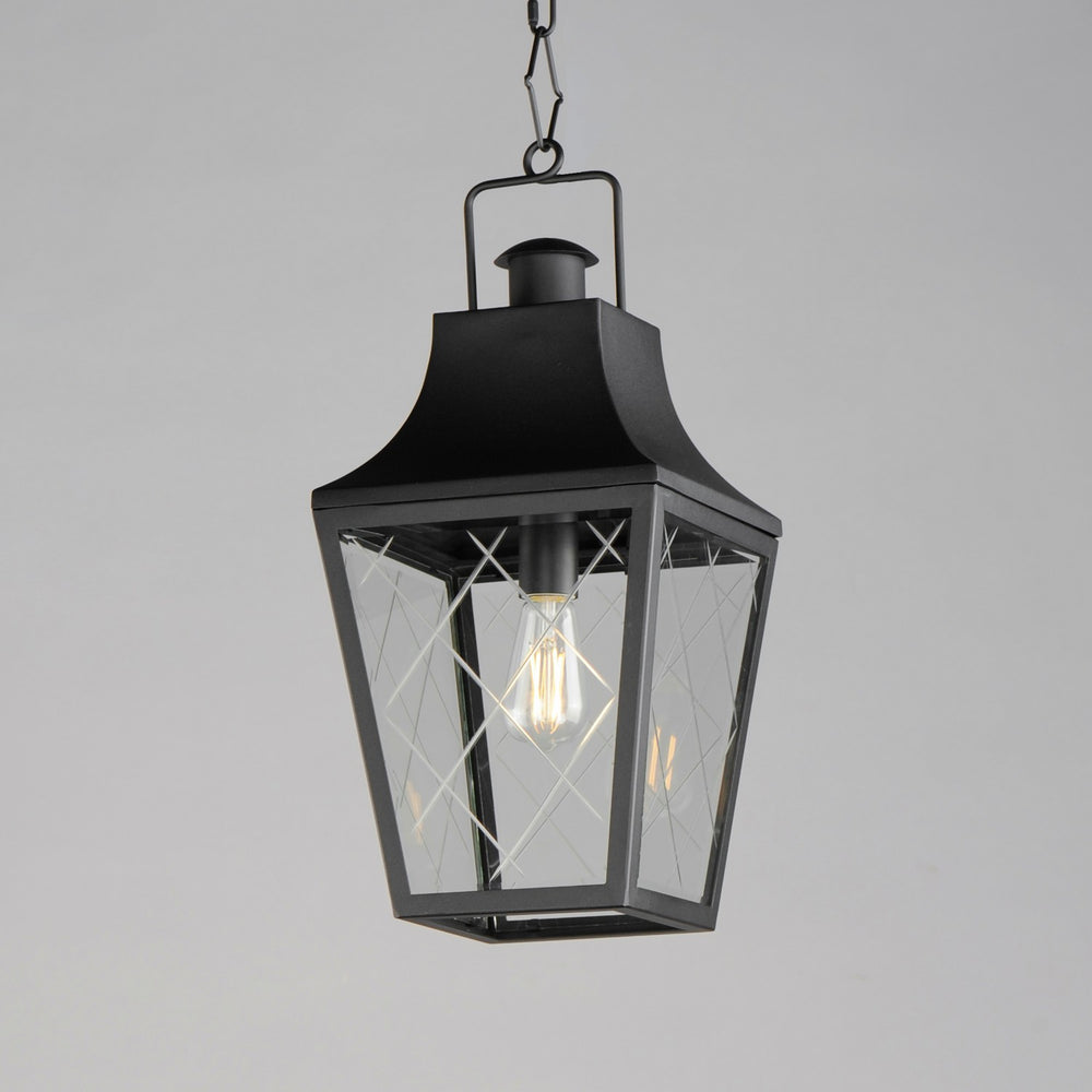 Maxim - 30369CLBK - One Light Outdoor Pendant - Storybook - Black