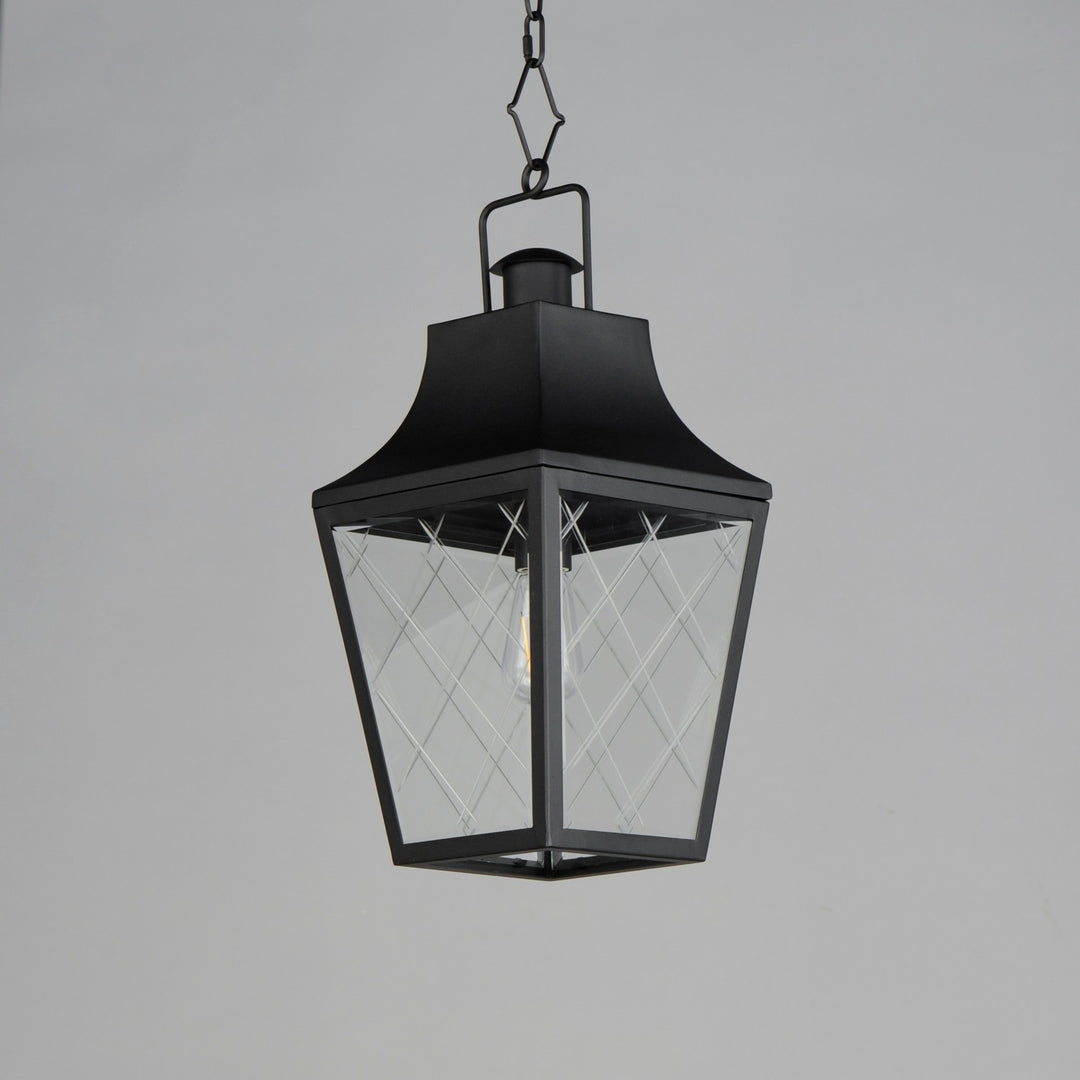 Maxim - 30369CLBK - One Light Outdoor Pendant - Storybook - Black