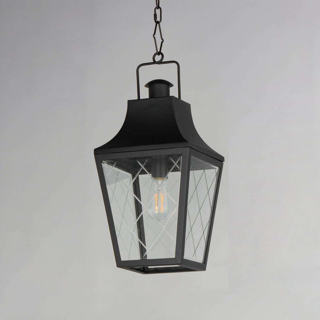 Maxim - 30369CLBK - One Light Outdoor Pendant - Storybook - Black