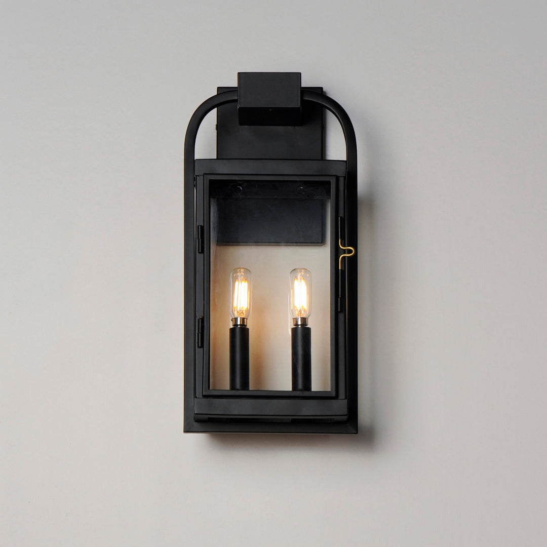Maxim - 30802CLBK - Two Light Outdoor Wall Sconce - Bonham - Black