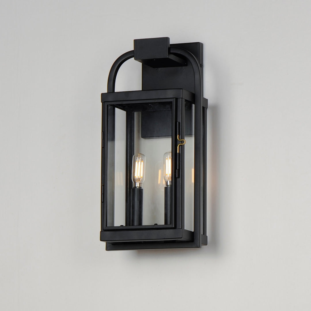 Maxim - 30802CLBK - Two Light Outdoor Wall Sconce - Bonham - Black