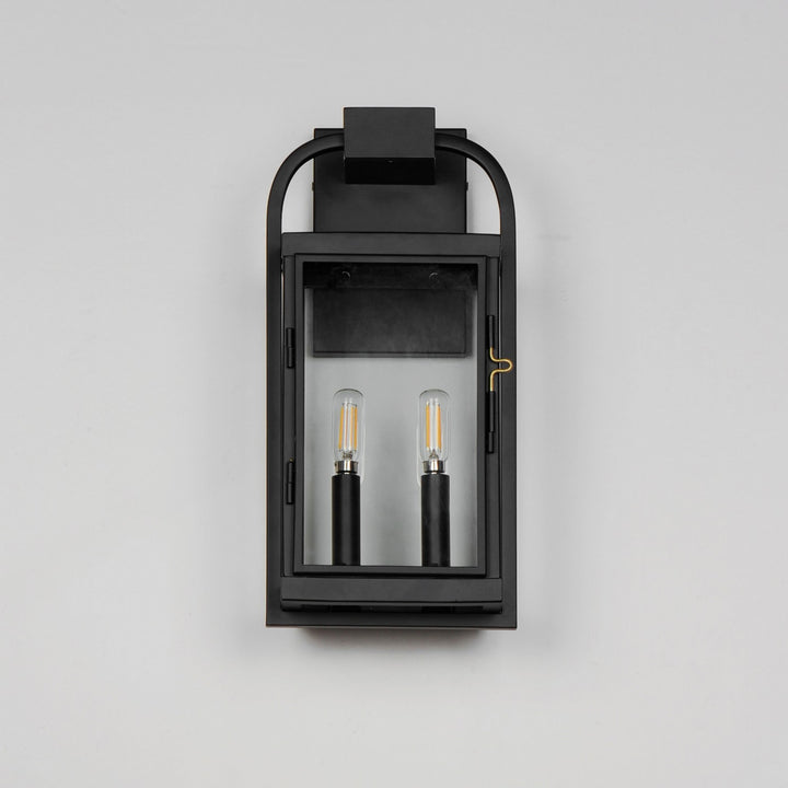 Maxim - 30802CLBK - Two Light Outdoor Wall Sconce - Bonham - Black